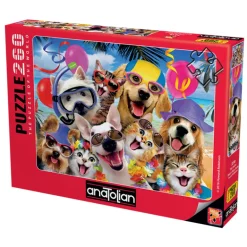 Beach Party Selfie 260 Piece Jigsaw Puzzle