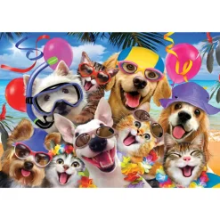 Beach Party Selfie 260 Piece Jigsaw Puzzle