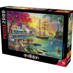 Beautiful Sunset in the Town 2000 Piece Jigsaw Puzzle