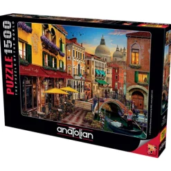 Canal Cafe Venice 1500 Piece Jigsaw Puzzle