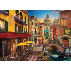Canal Cafe Venice 1500 Piece Jigsaw Puzzle