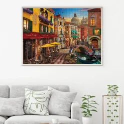 Canal Cafe Venice 1500 Piece Jigsaw Puzzle