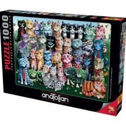 Cat Family Reunion 1000 Piece Jigsaw Puzzle