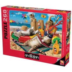 Cats on the Beach 260 Piece Jigsaw Puzzle