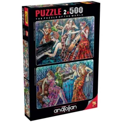 Colorful Notes 2 x 500 Piece Jigsaw Puzzle