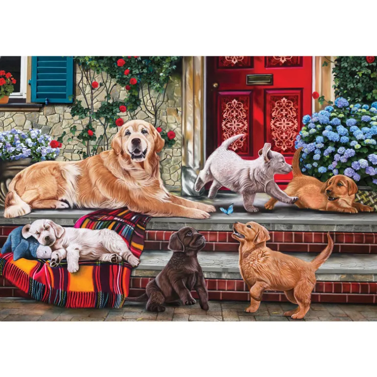Dog Family 260 Piece Jigsaw Puzzle