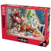 Fluffy Kittens in the Living Room 260 Piece Jigsaw Puzzle