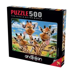 Giraffe Selfie 500 Piece Jigsaw Puzzle