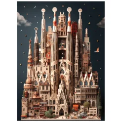 La Sagrada Familia 1000 Piece Jigsaw Puzzle