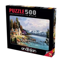 Mountain Cabin 500 Piece Jigsaw Puzzle