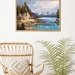 Mountain Cabin 500 Piece Jigsaw Puzzle