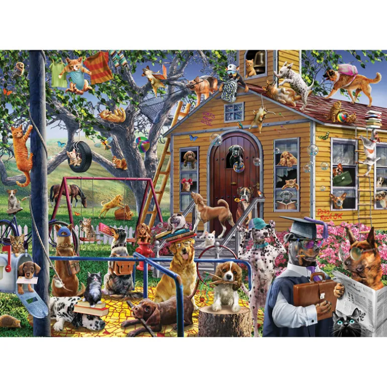 Naughty Dogs 1000 Piece Jigsaw Puzzle