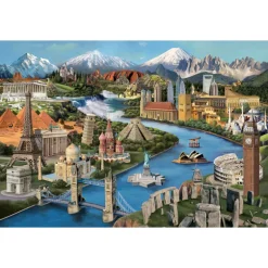 Popular Landmarks 2000 Piece Jigsaw Puzzle