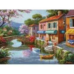 Quaint Village Shops 1000 Piece Jigsaw Puzzle