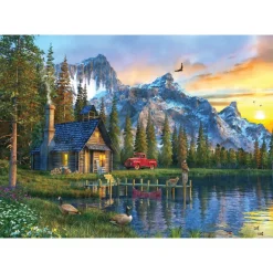 Sunset Cabin 1000 Piece Jigsaw Puzzle