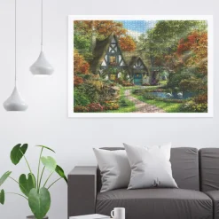 The Autumn Cottage 2000 Piece Jigsaw Puzzle
