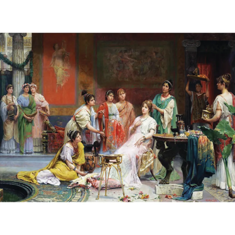 Toilette of a Roman Lady 1500 Piece Jigsaw Puzzle