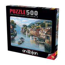 Village on the Water 500 Piece Jigsaw Puzzle