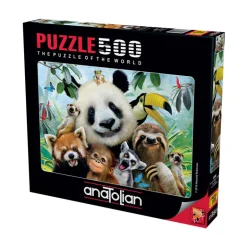 Zoo Selfie 500 Piece Jigsaw Puzzle